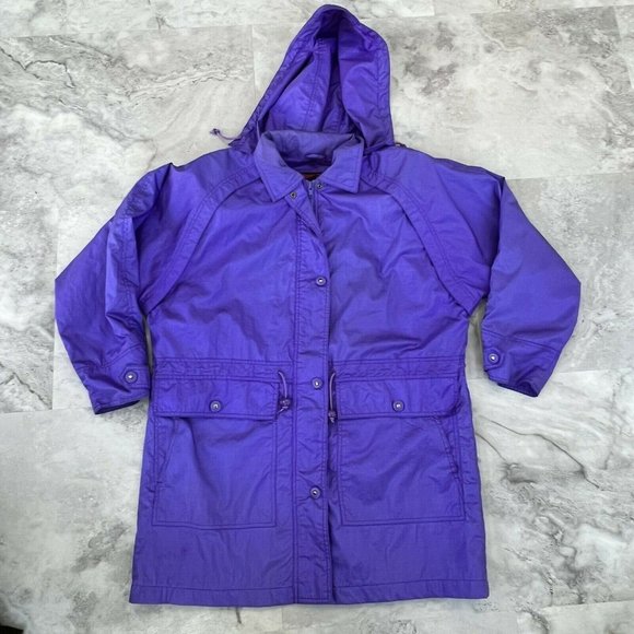 Vintage Pacific Trail Womens Nylon Hooded Windbreaker Jacket Size Medium‎ M - Picture 1 of 6